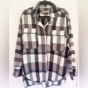 Izzy Cargo Shirt in Black & Cream